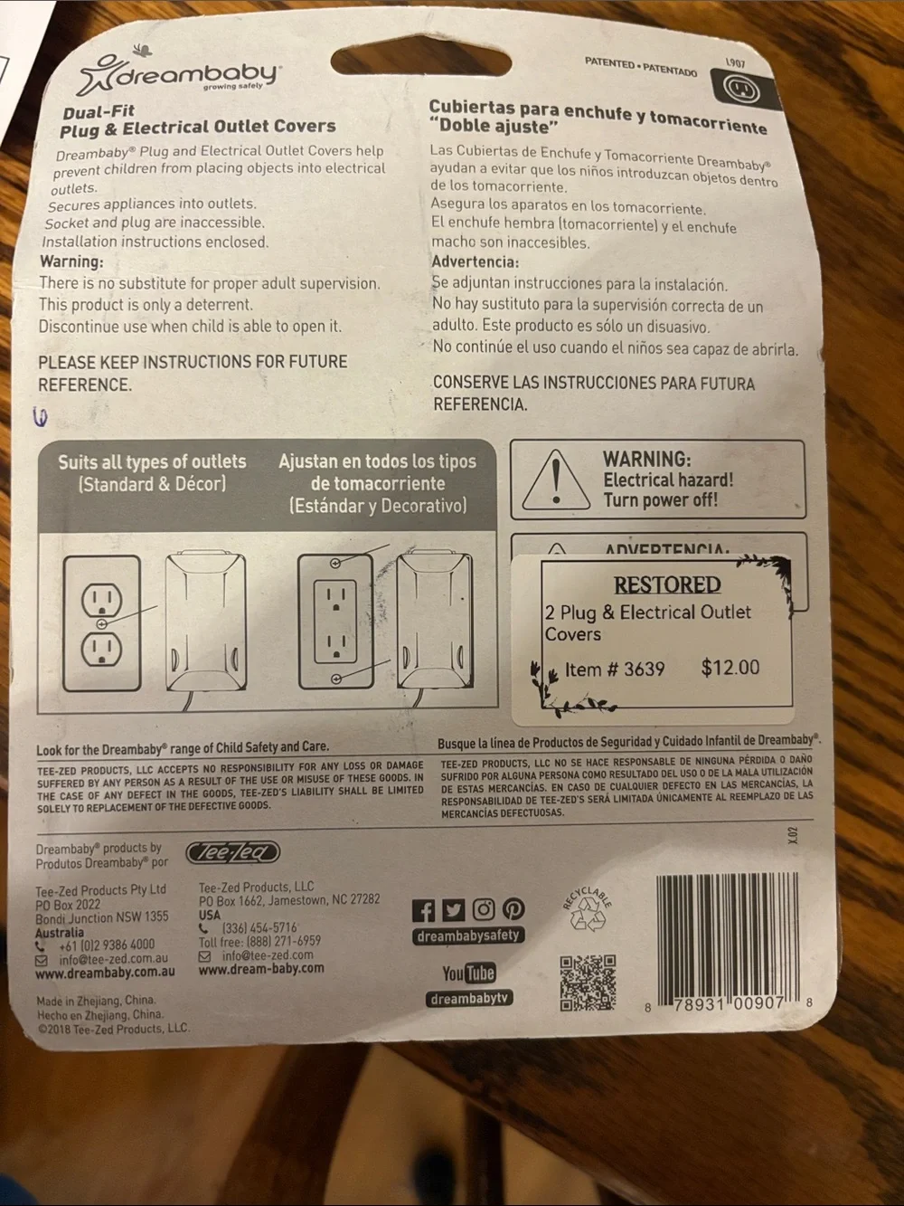 Dreambaby White Dual Fit Plug & Electrical Outlet Covers (2-Pack)